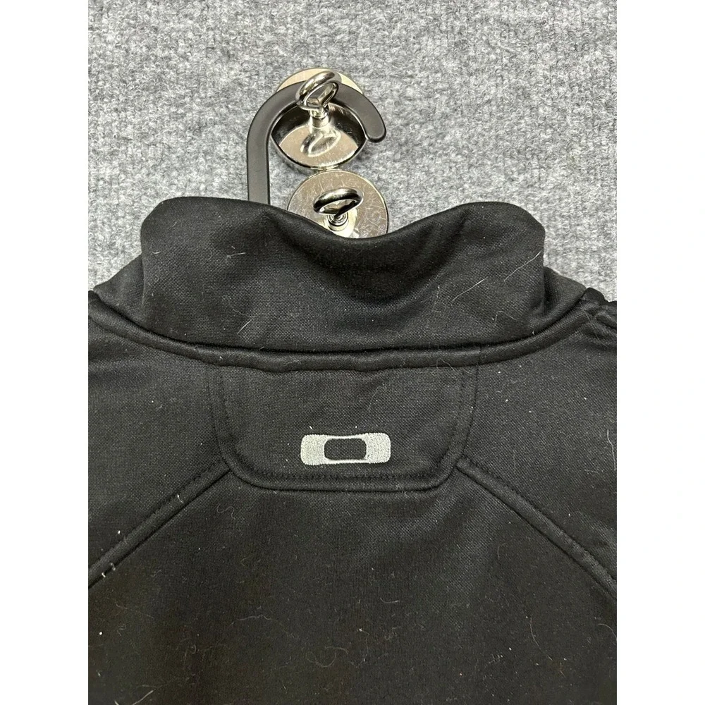 Oakley Full Zip Track Jacket Men's Black Pockets Athletic Gym & Training - Small